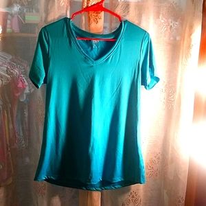 Vibrant blue short sleeve shirt